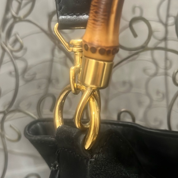 GUCCI BAMBOO LEATHER SUEDE CROSSBODY/SHOULDER BAG EUC - Picture 3 of 16